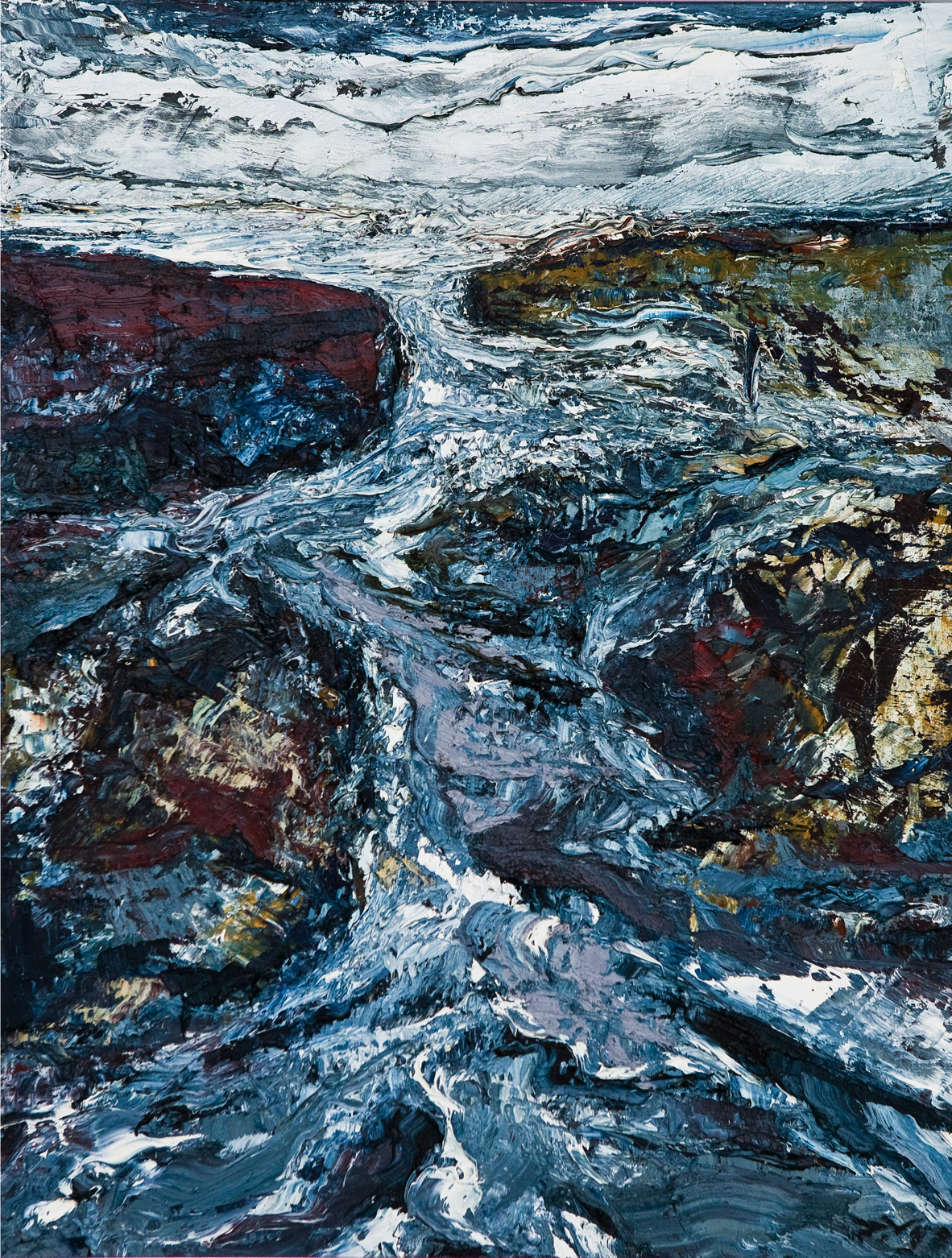 Getij a, (1992) olieverf op linnen 60 x 50 cm