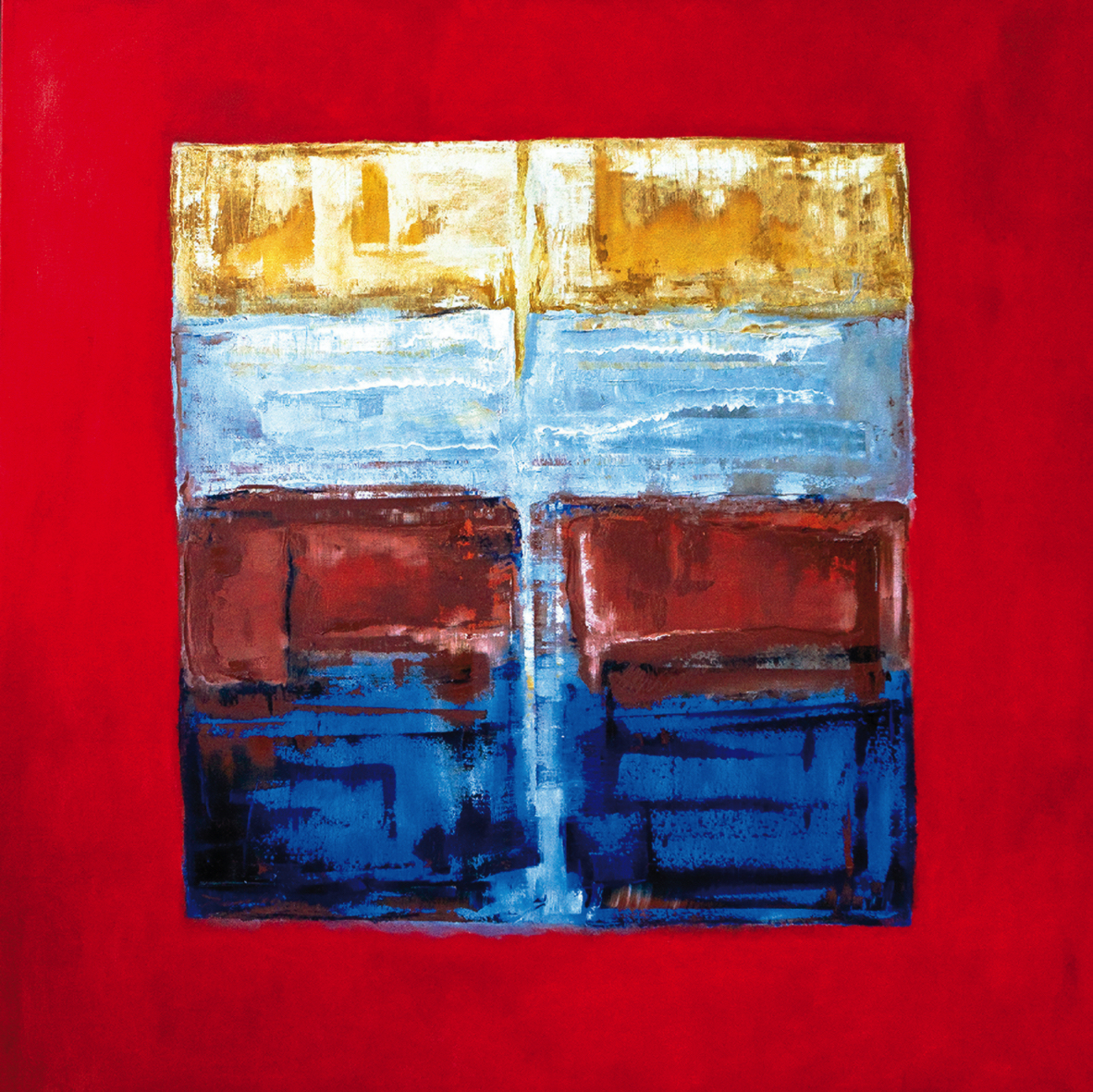 Aarde, (2009) olieverf op linnen 150 x 150 cm