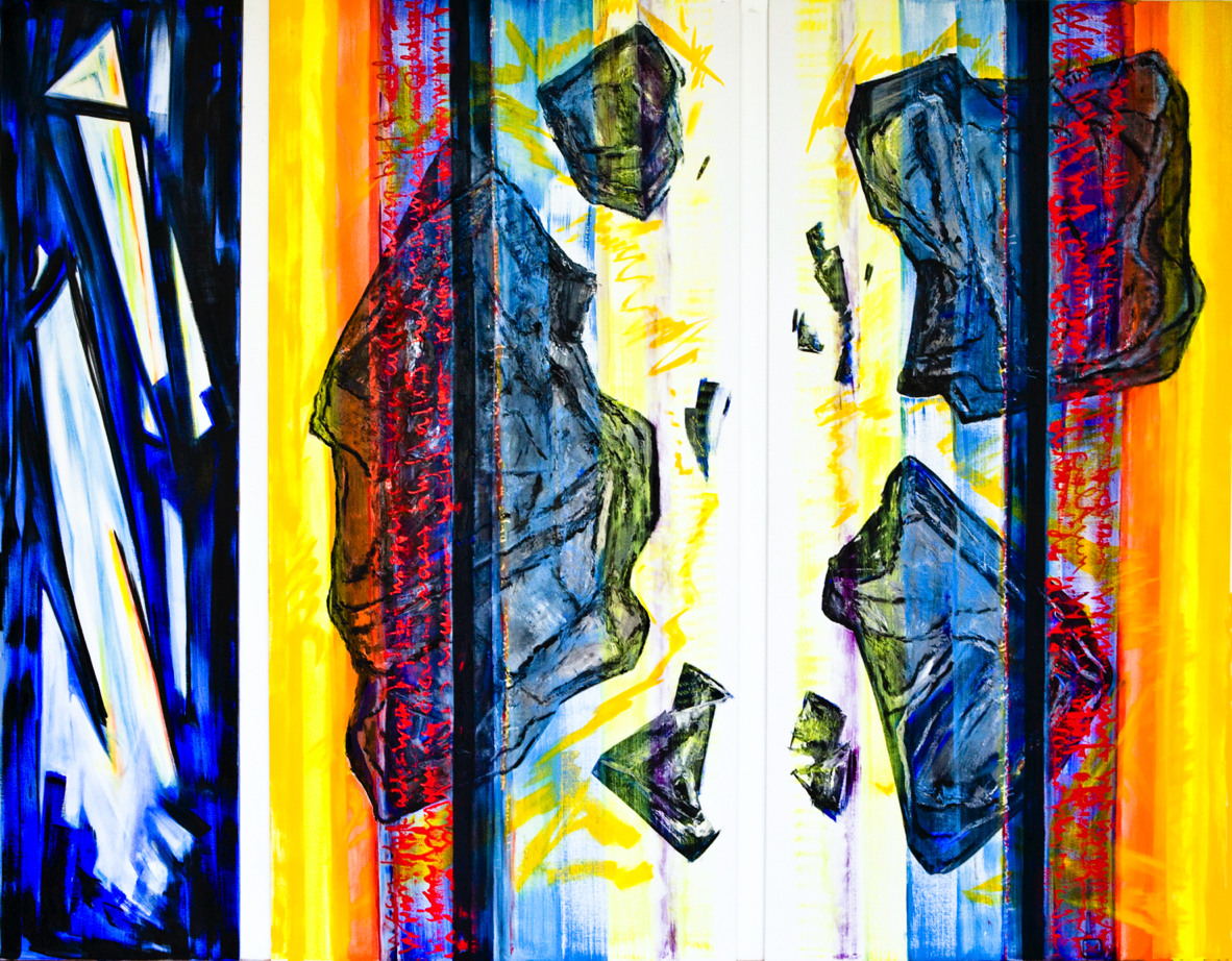 Monument, (2017) olieverf op linnen 300 x 450 cm